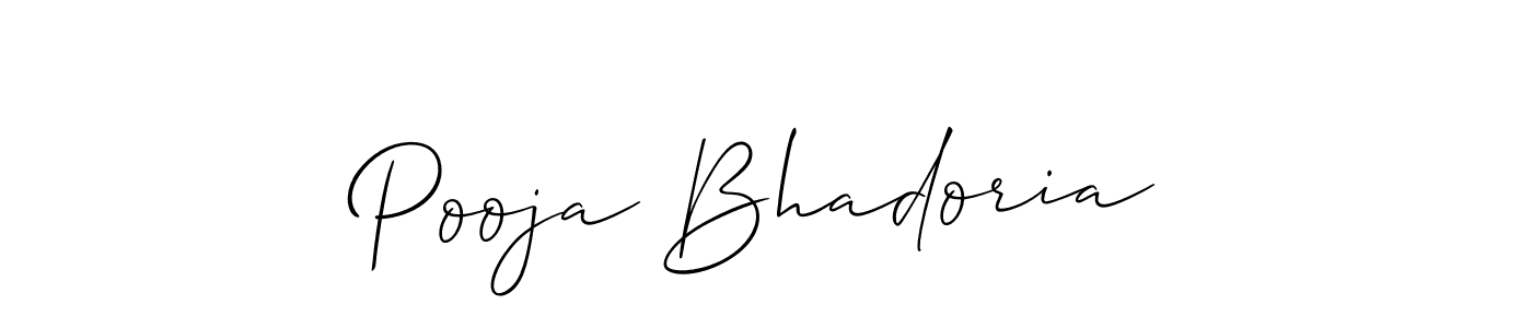 Make a beautiful signature design for name Pooja Bhadoria. Use this online signature maker to create a handwritten signature for free. Pooja Bhadoria signature style 2 images and pictures png