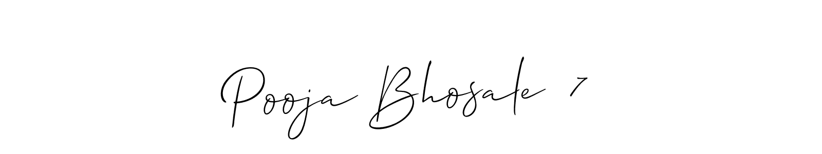 Pooja Bhosale  7 stylish signature style. Best Handwritten Sign (Allison_Script) for my name. Handwritten Signature Collection Ideas for my name Pooja Bhosale  7. Pooja Bhosale  7 signature style 2 images and pictures png