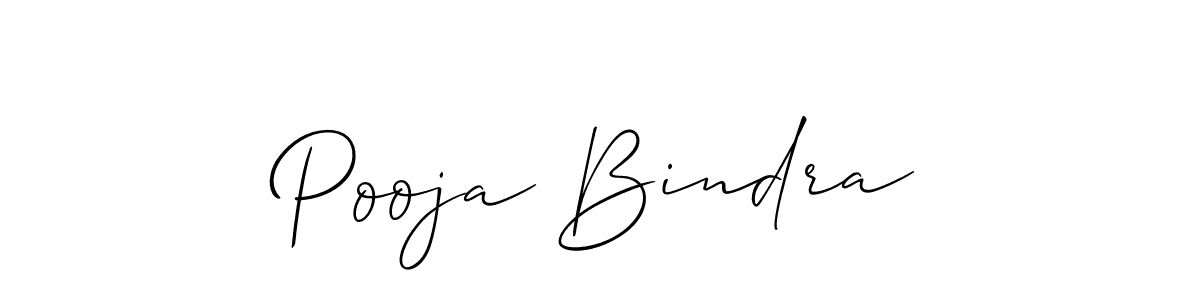 The best way (Allison_Script) to make a short signature is to pick only two or three words in your name. The name Pooja Bindra include a total of six letters. For converting this name. Pooja Bindra signature style 2 images and pictures png