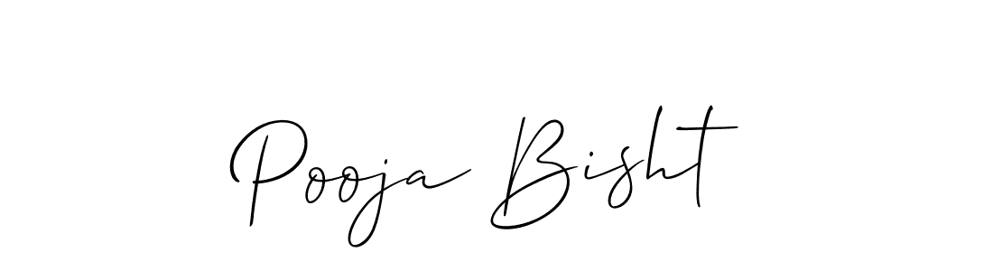 It looks lik you need a new signature style for name Pooja Bisht. Design unique handwritten (Allison_Script) signature with our free signature maker in just a few clicks. Pooja Bisht signature style 2 images and pictures png