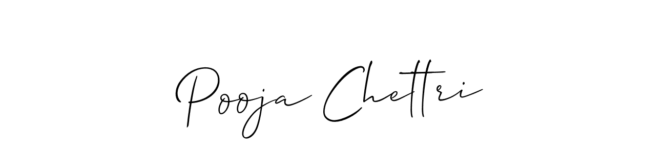 It looks lik you need a new signature style for name Pooja Chettri. Design unique handwritten (Allison_Script) signature with our free signature maker in just a few clicks. Pooja Chettri signature style 2 images and pictures png