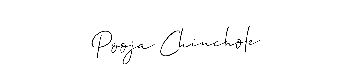 Create a beautiful signature design for name Pooja Chinchole. With this signature (Allison_Script) fonts, you can make a handwritten signature for free. Pooja Chinchole signature style 2 images and pictures png