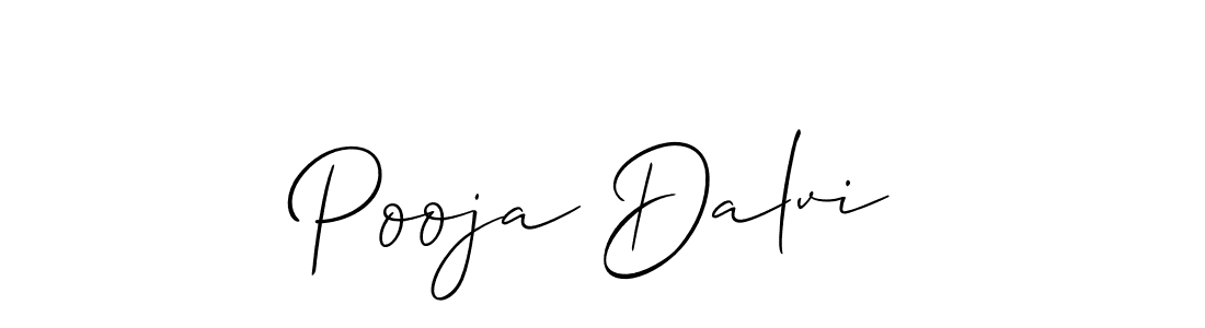 Use a signature maker to create a handwritten signature online. With this signature software, you can design (Allison_Script) your own signature for name Pooja Dalvi. Pooja Dalvi signature style 2 images and pictures png