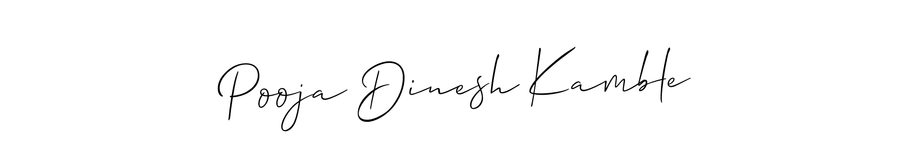 Also we have Pooja Dinesh Kamble name is the best signature style. Create professional handwritten signature collection using Allison_Script autograph style. Pooja Dinesh Kamble signature style 2 images and pictures png