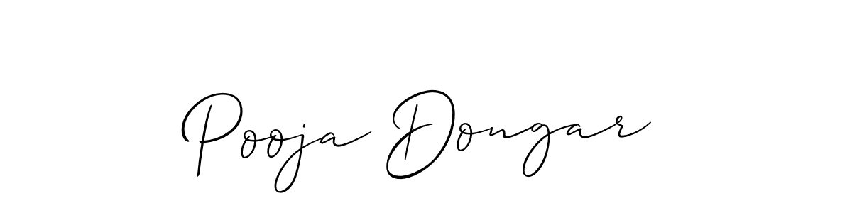 It looks lik you need a new signature style for name Pooja Dongar. Design unique handwritten (Allison_Script) signature with our free signature maker in just a few clicks. Pooja Dongar signature style 2 images and pictures png