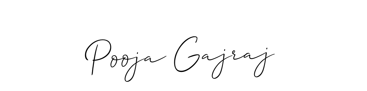 How to Draw Pooja Gajraj signature style? Allison_Script is a latest design signature styles for name Pooja Gajraj. Pooja Gajraj signature style 2 images and pictures png