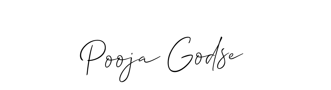 You should practise on your own different ways (Allison_Script) to write your name (Pooja Godse) in signature. don't let someone else do it for you. Pooja Godse signature style 2 images and pictures png