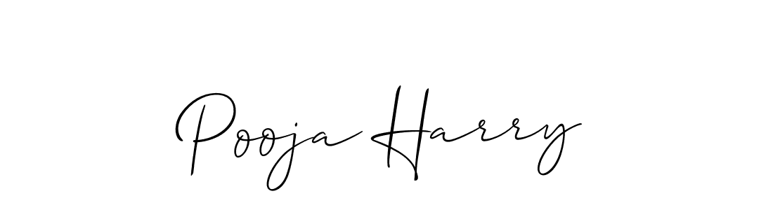 Best and Professional Signature Style for Pooja Harry. Allison_Script Best Signature Style Collection. Pooja Harry signature style 2 images and pictures png