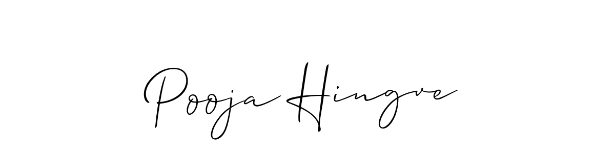 Also You can easily find your signature by using the search form. We will create Pooja Hingve name handwritten signature images for you free of cost using Allison_Script sign style. Pooja Hingve signature style 2 images and pictures png