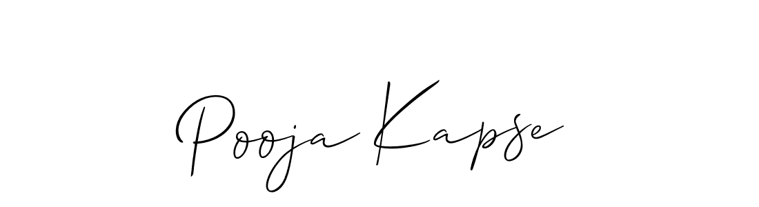 Also we have Pooja Kapse name is the best signature style. Create professional handwritten signature collection using Allison_Script autograph style. Pooja Kapse signature style 2 images and pictures png