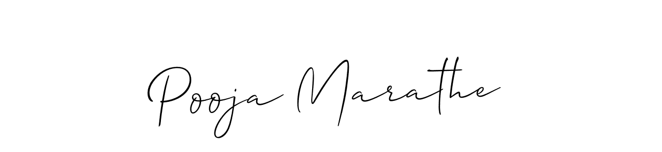 Pooja Marathe stylish signature style. Best Handwritten Sign (Allison_Script) for my name. Handwritten Signature Collection Ideas for my name Pooja Marathe. Pooja Marathe signature style 2 images and pictures png
