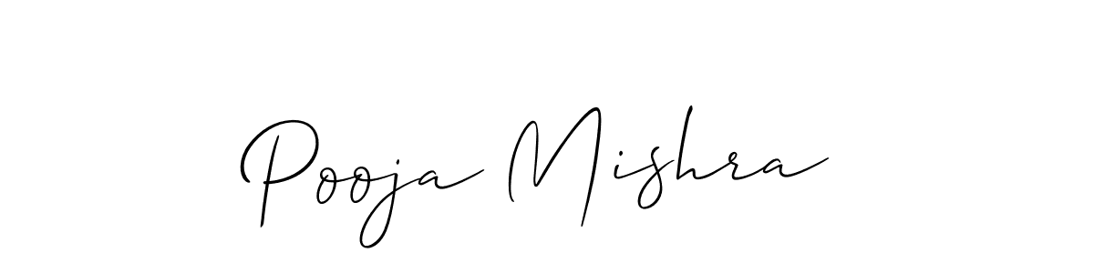 Also we have Pooja Mishra name is the best signature style. Create professional handwritten signature collection using Allison_Script autograph style. Pooja Mishra signature style 2 images and pictures png