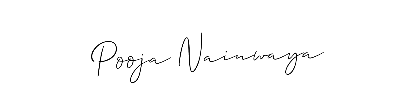 Once you've used our free online signature maker to create your best signature Allison_Script style, it's time to enjoy all of the benefits that Pooja Nainwaya name signing documents. Pooja Nainwaya signature style 2 images and pictures png