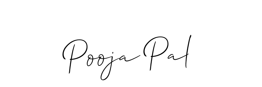 Also we have Pooja Pal name is the best signature style. Create professional handwritten signature collection using Allison_Script autograph style. Pooja Pal signature style 2 images and pictures png