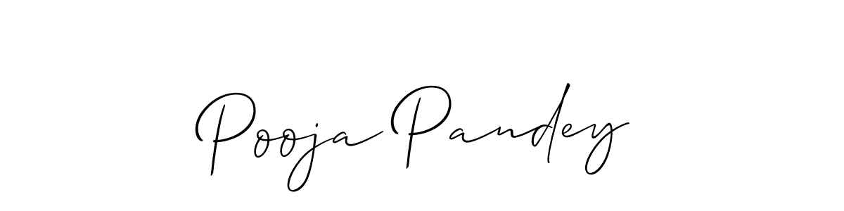 The best way (Allison_Script) to make a short signature is to pick only two or three words in your name. The name Pooja Pandey include a total of six letters. For converting this name. Pooja Pandey signature style 2 images and pictures png