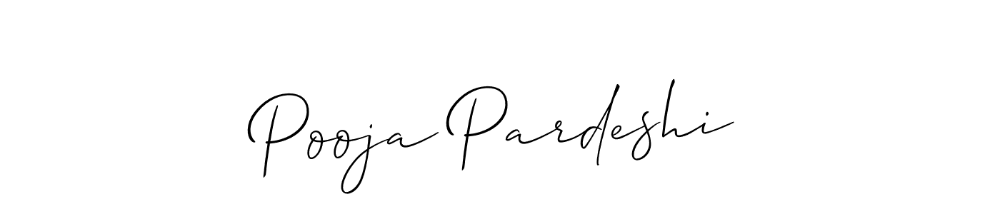 Also we have Pooja Pardeshi name is the best signature style. Create professional handwritten signature collection using Allison_Script autograph style. Pooja Pardeshi signature style 2 images and pictures png