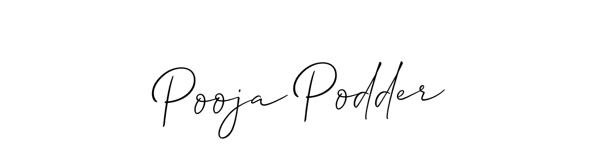 Make a short Pooja Podder signature style. Manage your documents anywhere anytime using Allison_Script. Create and add eSignatures, submit forms, share and send files easily. Pooja Podder signature style 2 images and pictures png