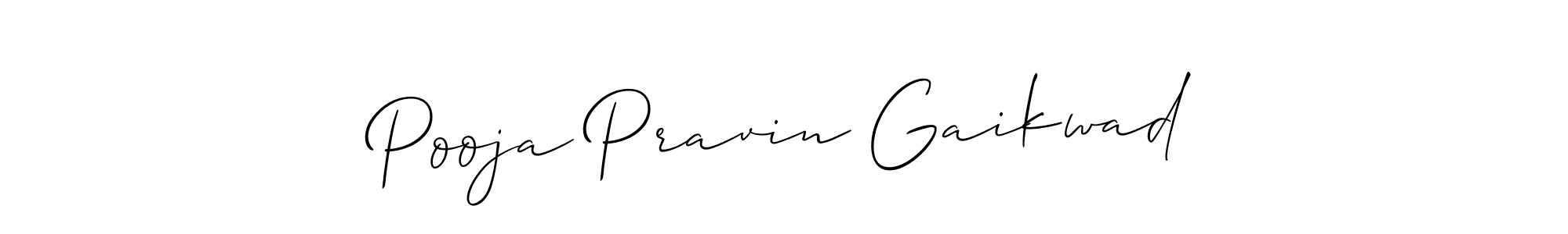Similarly Allison_Script is the best handwritten signature design. Signature creator online .You can use it as an online autograph creator for name Pooja Pravin Gaikwad. Pooja Pravin Gaikwad signature style 2 images and pictures png