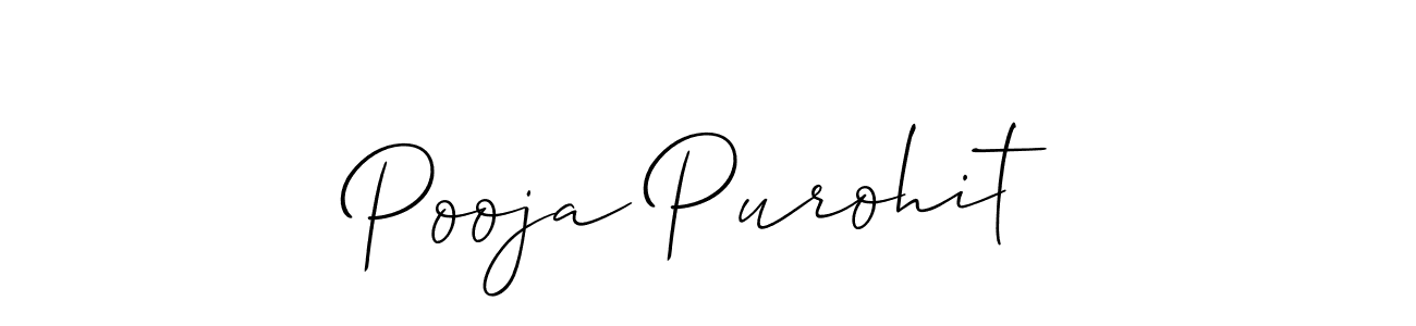 The best way (Allison_Script) to make a short signature is to pick only two or three words in your name. The name Pooja Purohit include a total of six letters. For converting this name. Pooja Purohit signature style 2 images and pictures png