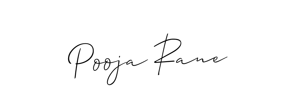Design your own signature with our free online signature maker. With this signature software, you can create a handwritten (Allison_Script) signature for name Pooja Rane. Pooja Rane signature style 2 images and pictures png