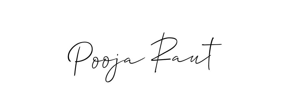 Allison_Script is a professional signature style that is perfect for those who want to add a touch of class to their signature. It is also a great choice for those who want to make their signature more unique. Get Pooja Raut name to fancy signature for free. Pooja Raut signature style 2 images and pictures png
