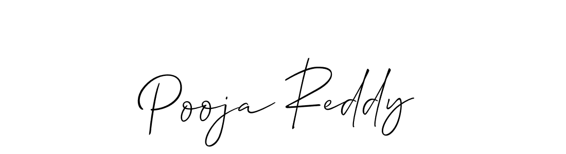 The best way (Allison_Script) to make a short signature is to pick only two or three words in your name. The name Pooja Reddy include a total of six letters. For converting this name. Pooja Reddy signature style 2 images and pictures png