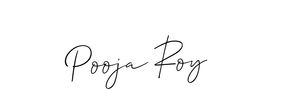 Pooja Roy stylish signature style. Best Handwritten Sign (Allison_Script) for my name. Handwritten Signature Collection Ideas for my name Pooja Roy. Pooja Roy signature style 2 images and pictures png