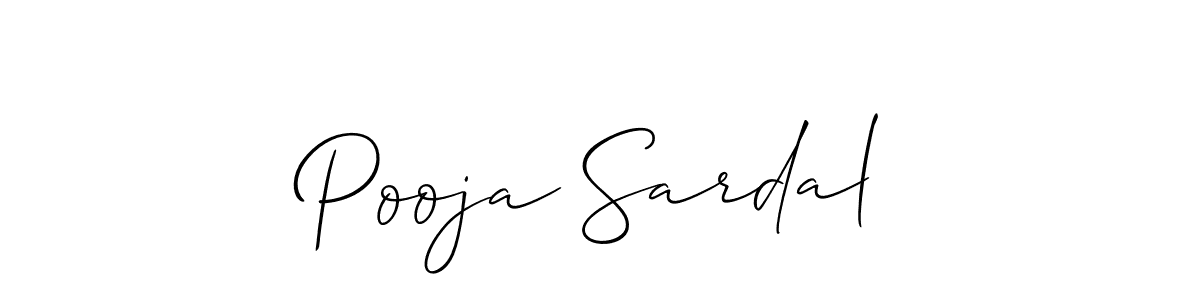 Similarly Allison_Script is the best handwritten signature design. Signature creator online .You can use it as an online autograph creator for name Pooja Sardal. Pooja Sardal signature style 2 images and pictures png