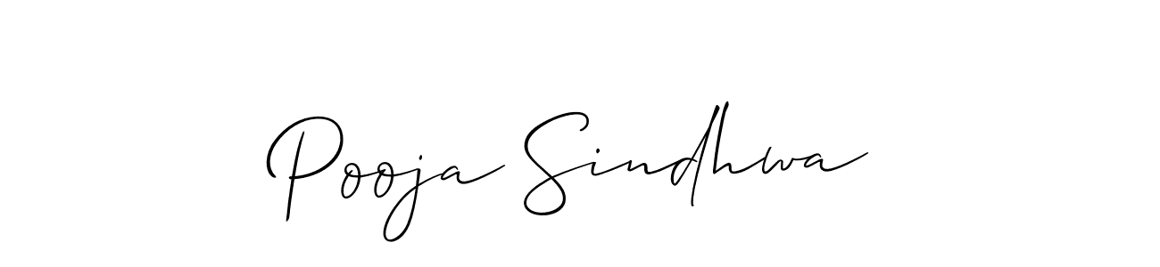 Similarly Allison_Script is the best handwritten signature design. Signature creator online .You can use it as an online autograph creator for name Pooja Sindhwa. Pooja Sindhwa signature style 2 images and pictures png