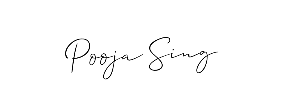 Similarly Allison_Script is the best handwritten signature design. Signature creator online .You can use it as an online autograph creator for name Pooja Sing. Pooja Sing signature style 2 images and pictures png