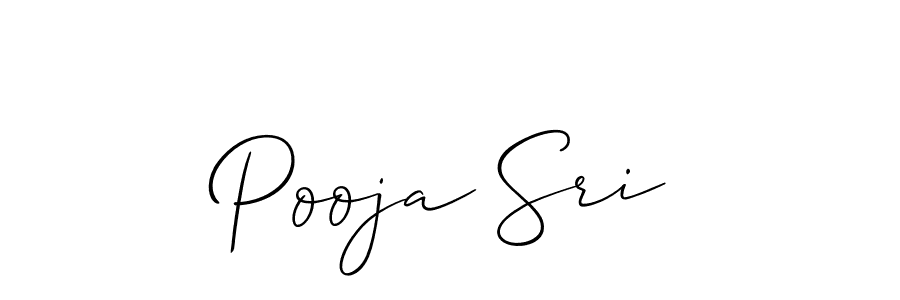 Pooja Sri stylish signature style. Best Handwritten Sign (Allison_Script) for my name. Handwritten Signature Collection Ideas for my name Pooja Sri. Pooja Sri signature style 2 images and pictures png