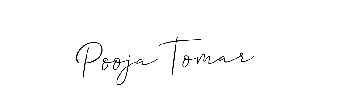 Design your own signature with our free online signature maker. With this signature software, you can create a handwritten (Allison_Script) signature for name Pooja Tomar. Pooja Tomar signature style 2 images and pictures png