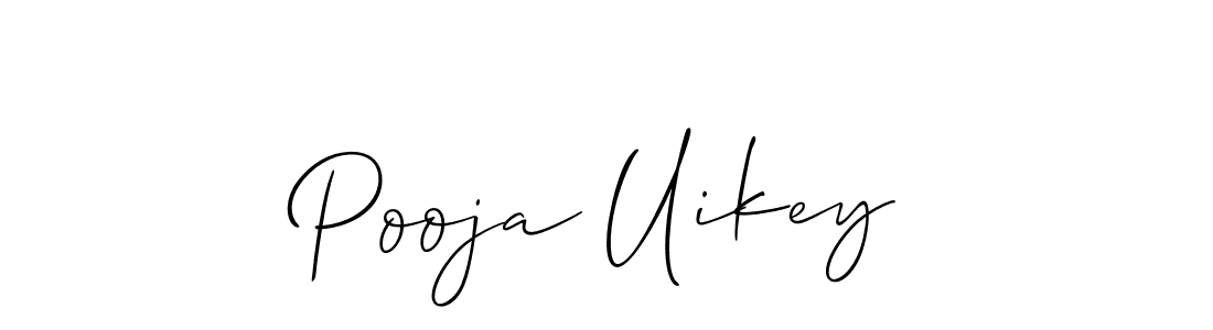 Also You can easily find your signature by using the search form. We will create Pooja Uikey name handwritten signature images for you free of cost using Allison_Script sign style. Pooja Uikey signature style 2 images and pictures png