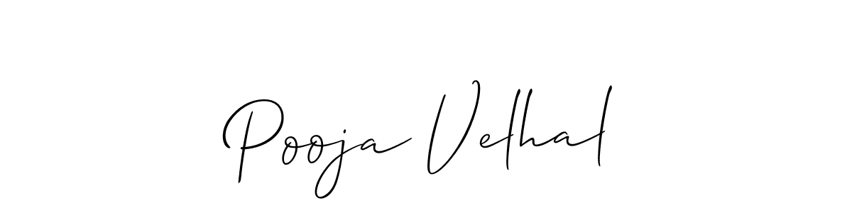 Best and Professional Signature Style for Pooja Velhal. Allison_Script Best Signature Style Collection. Pooja Velhal signature style 2 images and pictures png