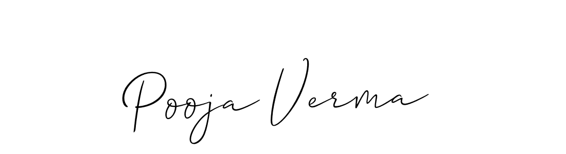 The best way (Allison_Script) to make a short signature is to pick only two or three words in your name. The name Pooja Verma include a total of six letters. For converting this name. Pooja Verma signature style 2 images and pictures png