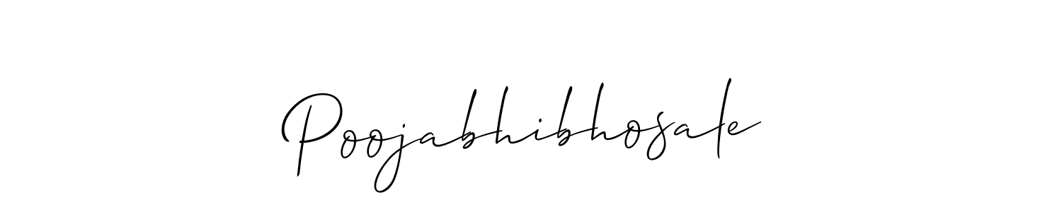 It looks lik you need a new signature style for name Poojabhibhosale. Design unique handwritten (Allison_Script) signature with our free signature maker in just a few clicks. Poojabhibhosale signature style 2 images and pictures png