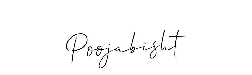 You should practise on your own different ways (Allison_Script) to write your name (Poojabisht) in signature. don't let someone else do it for you. Poojabisht signature style 2 images and pictures png