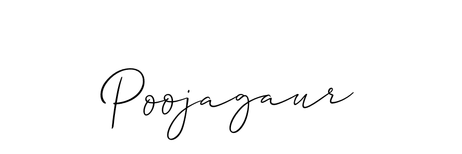 Use a signature maker to create a handwritten signature online. With this signature software, you can design (Allison_Script) your own signature for name Poojagaur. Poojagaur signature style 2 images and pictures png