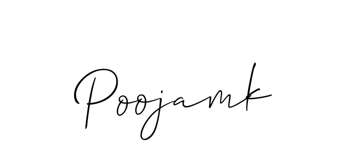 Best and Professional Signature Style for Poojamk. Allison_Script Best Signature Style Collection. Poojamk signature style 2 images and pictures png