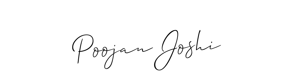 How to Draw Poojan Joshi signature style? Allison_Script is a latest design signature styles for name Poojan Joshi. Poojan Joshi signature style 2 images and pictures png