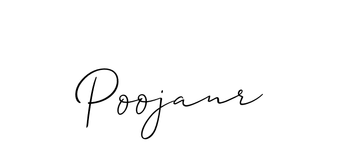 Create a beautiful signature design for name Poojanr. With this signature (Allison_Script) fonts, you can make a handwritten signature for free. Poojanr signature style 2 images and pictures png