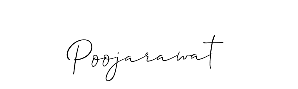 Use a signature maker to create a handwritten signature online. With this signature software, you can design (Allison_Script) your own signature for name Poojarawat. Poojarawat signature style 2 images and pictures png