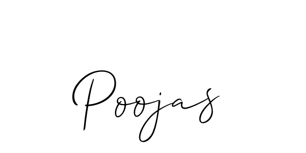 Make a beautiful signature design for name Poojas. Use this online signature maker to create a handwritten signature for free. Poojas signature style 2 images and pictures png