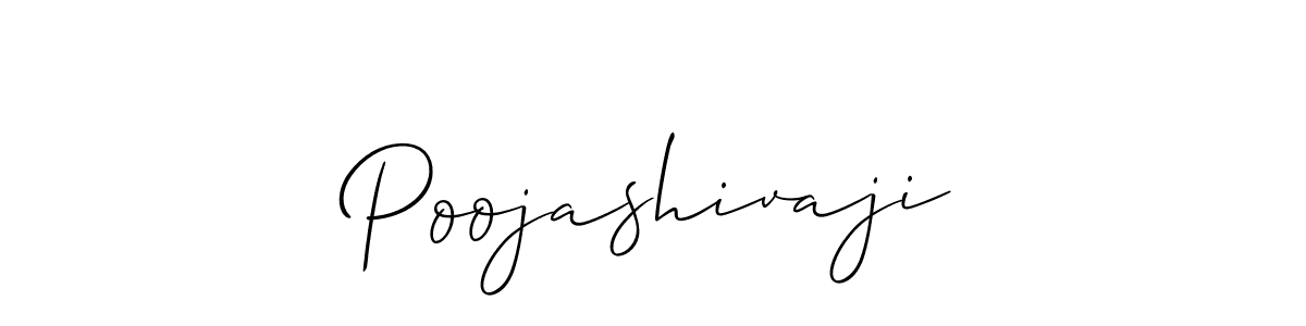 How to make Poojashivaji signature? Allison_Script is a professional autograph style. Create handwritten signature for Poojashivaji name. Poojashivaji signature style 2 images and pictures png