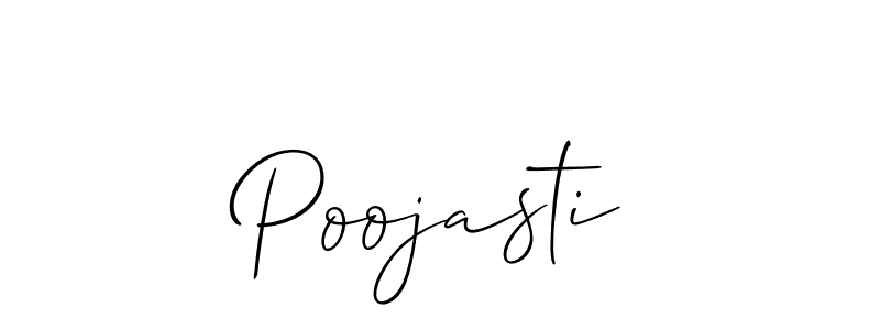 Make a short Poojasti signature style. Manage your documents anywhere anytime using Allison_Script. Create and add eSignatures, submit forms, share and send files easily. Poojasti signature style 2 images and pictures png