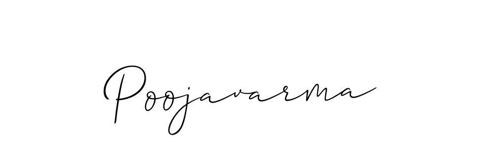 Create a beautiful signature design for name Poojavarma. With this signature (Allison_Script) fonts, you can make a handwritten signature for free. Poojavarma signature style 2 images and pictures png