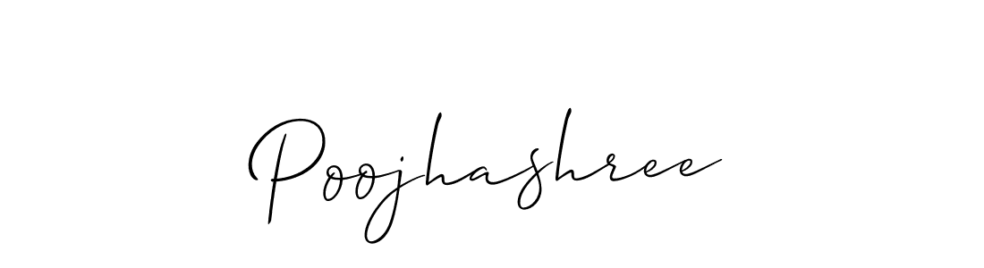 It looks lik you need a new signature style for name Poojhashree. Design unique handwritten (Allison_Script) signature with our free signature maker in just a few clicks. Poojhashree signature style 2 images and pictures png