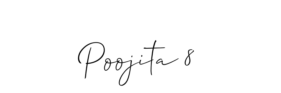 Poojita 8 stylish signature style. Best Handwritten Sign (Allison_Script) for my name. Handwritten Signature Collection Ideas for my name Poojita 8. Poojita 8 signature style 2 images and pictures png