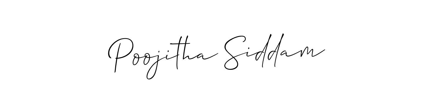 Once you've used our free online signature maker to create your best signature Allison_Script style, it's time to enjoy all of the benefits that Poojitha Siddam name signing documents. Poojitha Siddam signature style 2 images and pictures png