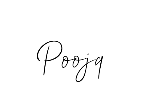 How to make Poojq signature? Allison_Script is a professional autograph style. Create handwritten signature for Poojq name. Poojq signature style 2 images and pictures png